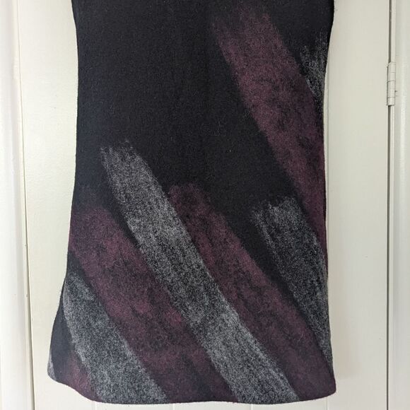 VTG Boiled Wool Dress Whimsigoth Fairy Grunge Witchy Dark Academia SM - Picture 6 of 8